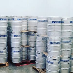 Its nice to see that nine pallets of new kegs take up about half the cellar cold roo…