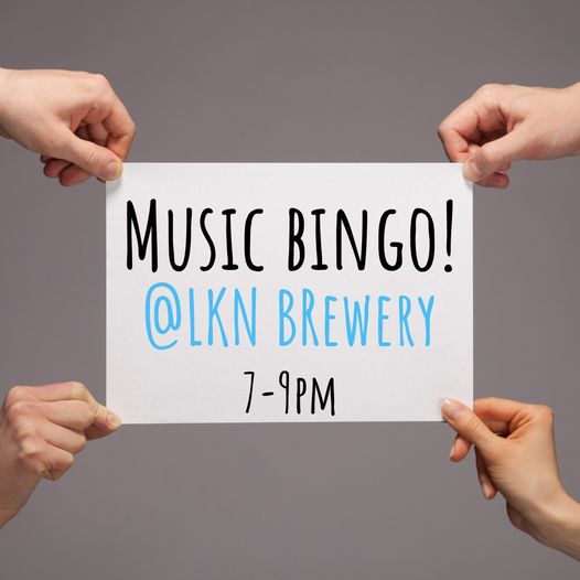 Music bingo tonight at 7 😍😍 It is a BEAUTIFUL evening to sit on our patio with a