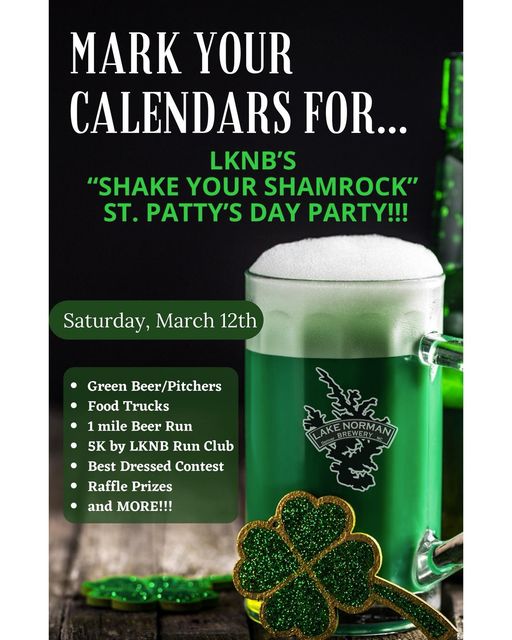 🍀MARK YOUR CALENDARS!!🍀 🍀LKNB’s “Shake Your Shamrock” St. Patty’s Day Party is i