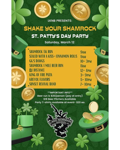 🍀LKNB’s Shake Your Shamrock St. Patty’s Day Party 🍀 What a fun line up we have i