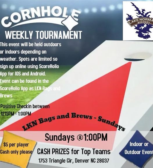 CORNHOLE TODAY!!! Round Robin Blind draw cornhole tournament, $5 per player 👏🏼 C