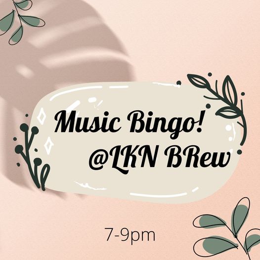 Music Bingo night!!! See you at 7pm!!  Dragon Taqueria serving 5-9 and Run Club