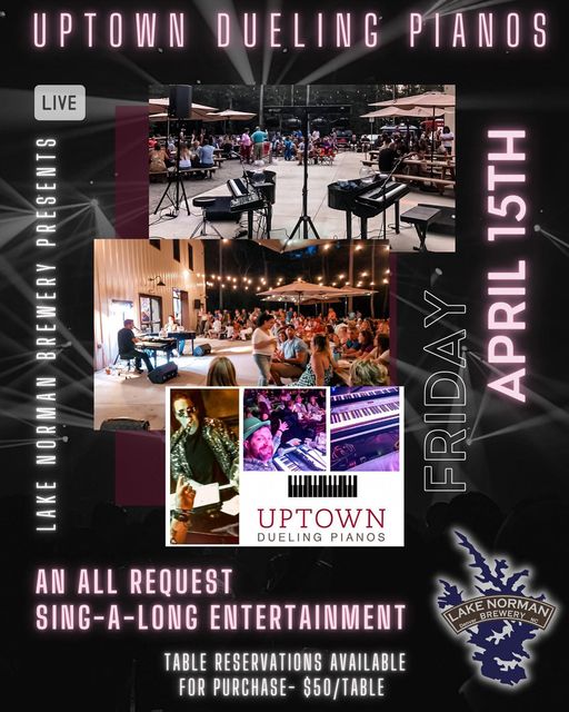 🎹UPTOWN DUELING PIANOS IS BACK!! 🎹 Friday, April 15th at 7pm, Dueling Pianos wil