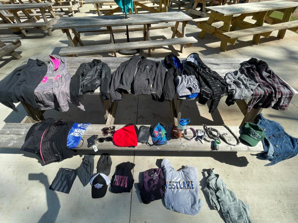 Our LOST & FOUND pile has gotten quite large 😂 Please claim your belongings!! We