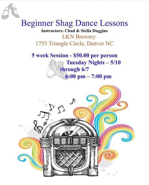 Shag Dancing Classes are coming to LKNB!! Classes will Starting Tuesday, May 10t