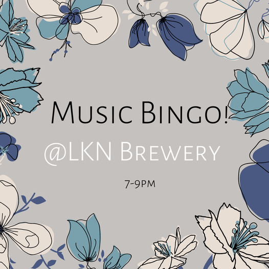 Music Bingo is tonight!!  Dragon Taqueria will be here serving 5-9pm and Run Clu