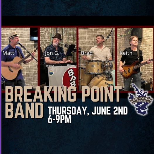 @breakingpointband.nc is live tonight at 6pm!!! 🔥 Mabry’s Que House serving 5-9p