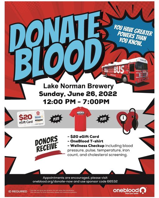 The One Blood, Blood Drive is this Sunday!🩸 Come out for a great cause this Sund