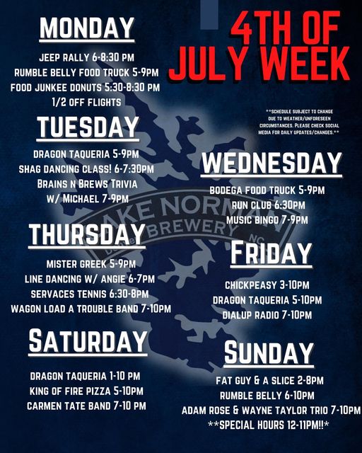 🇺🇸 It’s 4th of July week!! 🇺🇸 We have a great week in store for you with special