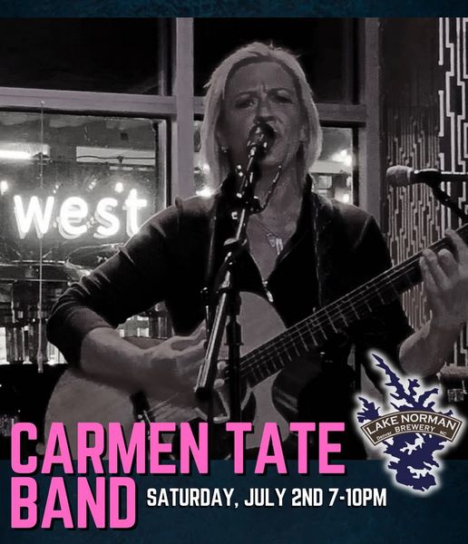 Carmen Tate Band is here to rock your Saturday night!!!  Music kicks off at 7pm!