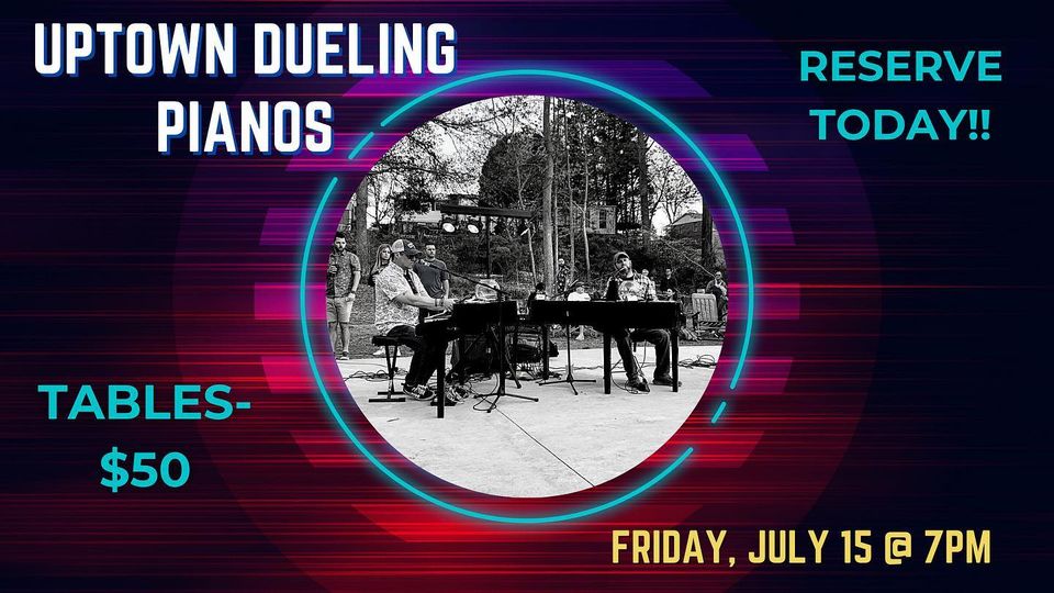 Only a few more days!! 😍 @uptownduelingpianos is going to be with us again Frida