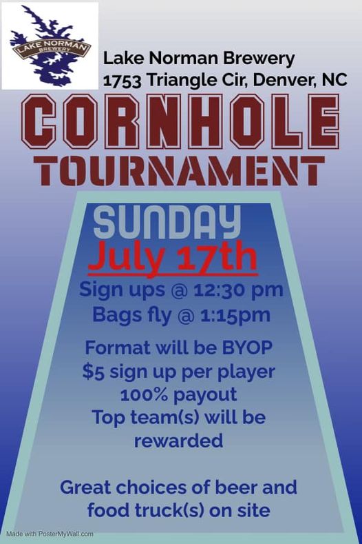 Cornhole today!! We also have food from Taco Love & More serving 1-7pm! 🍻🍻