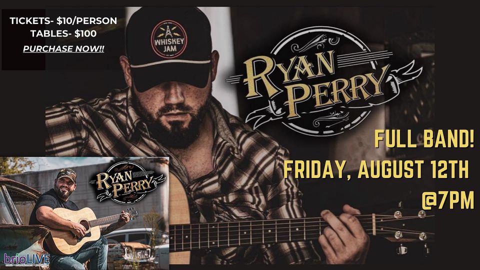 Happy Monday!! We have EXCITING news for you…. Ryan Perry is coming Friday, Augu