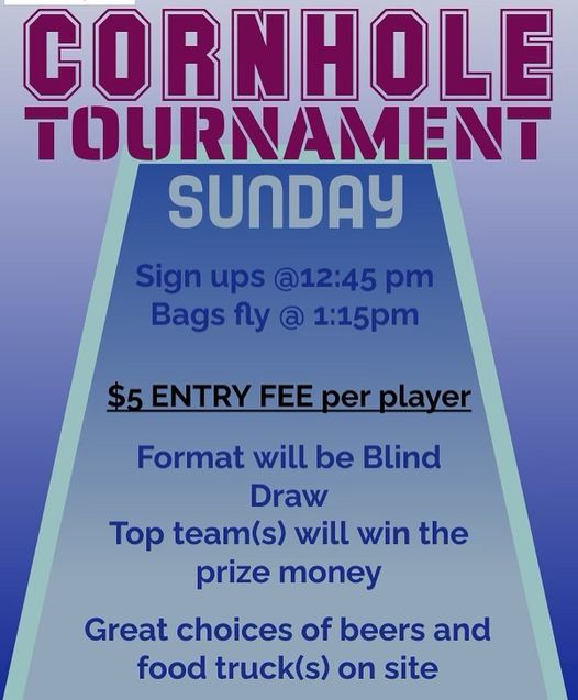 Cornhole Tournament today!! 🍻🍻