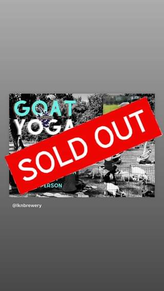 We are SOLD OUT for Goat Yoga tomorrow!! While we wish we could fit more, unfort